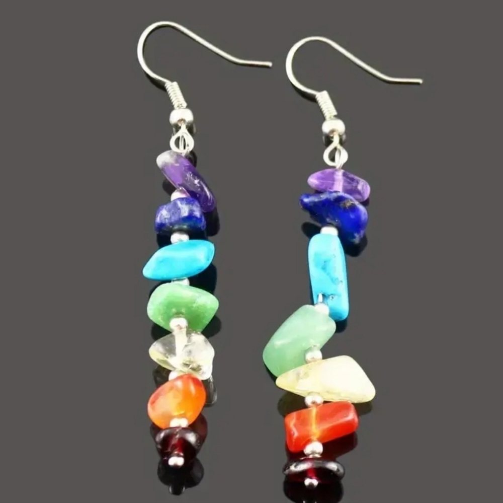 New! Rainbow  dangle  earrings